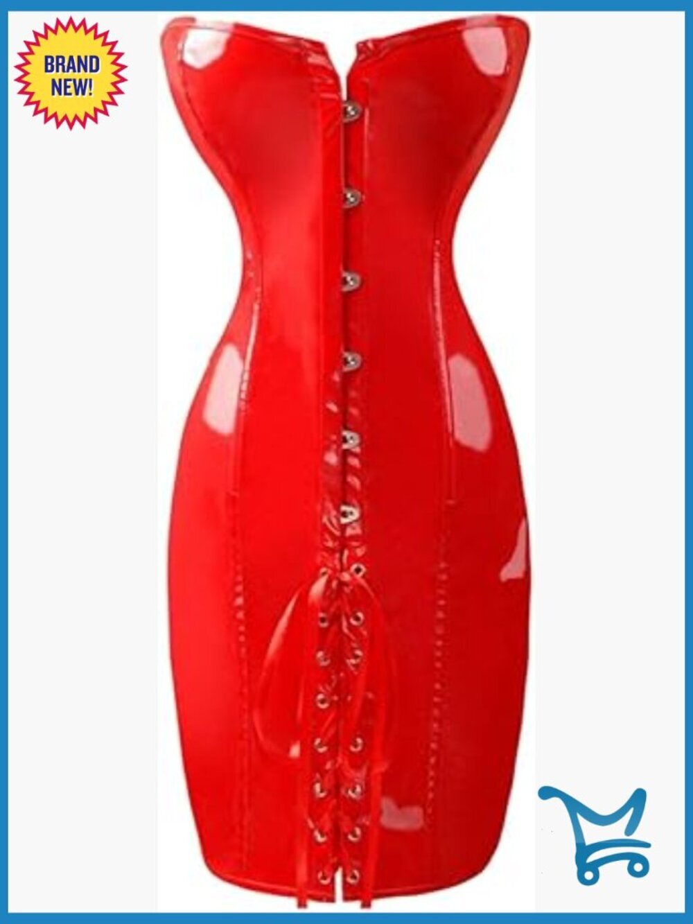 Vintage Club Bodycon Corset Dress Strapless Lace Up Boned